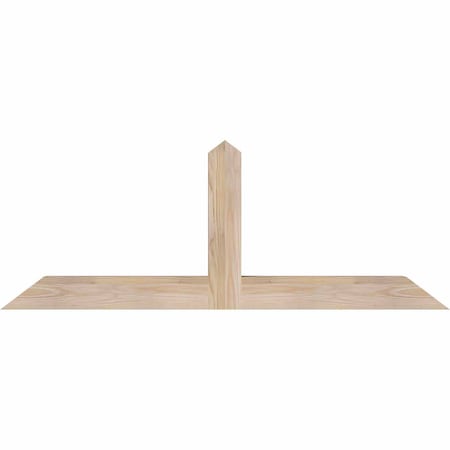 Ekena Millwork Portland Smooth Timber Gable Bracket, Douglas Fir, 48"W x 18"H x 3 1/2"D x 3 1/2"F, 9/12 Pitch GBW048X18X0404POR00SDF